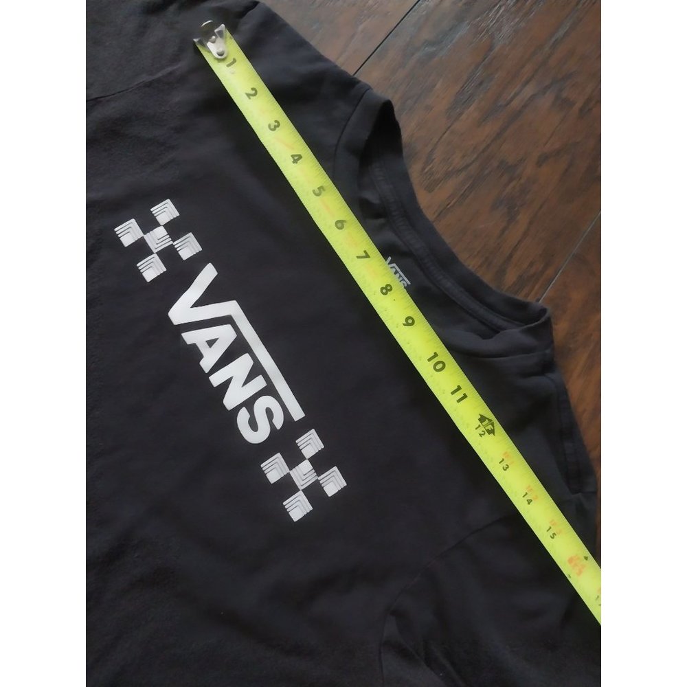 Van's OTW Black Short Sleeve Spell out T Shirt Women's Sz M - Picture 7 of 9